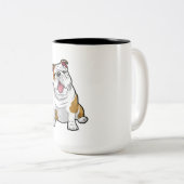 ENGLISH BULLDOGS Phantastisch Funny Bulldog Hunde Zweifarbige Tasse (VorderseiteRechts)