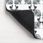 English Bunny Frenzy Mousemat Mousepad (Ecke)
