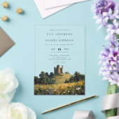 English Castle Wildflowers Floral Wedding Acryleinladungen (In Situ (Hochzeit))
