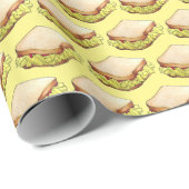 English Chip Shop Butty Sandwich Takeaway UK Food Geschenkpapier (Rolleneckpunkt)