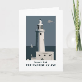 English Coast 1920s-Stil Retro-Grüße Karte