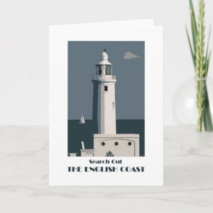 English Coast 1920s-Stil Retro-Grüße Karte