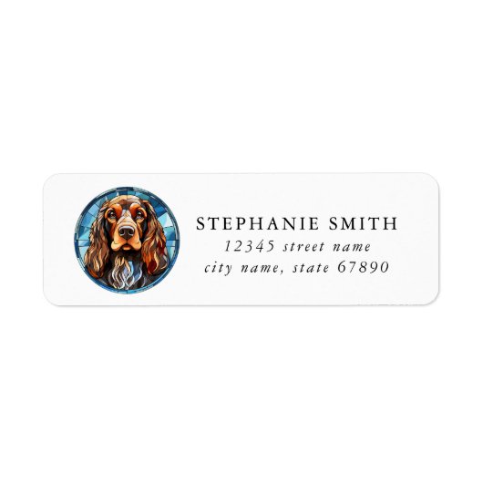 English Cocker Spanel Address Labels (Vorne)