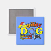 English Cocker Spanel Agility Geschenke Magnet (Vorderseite/Rückseite)