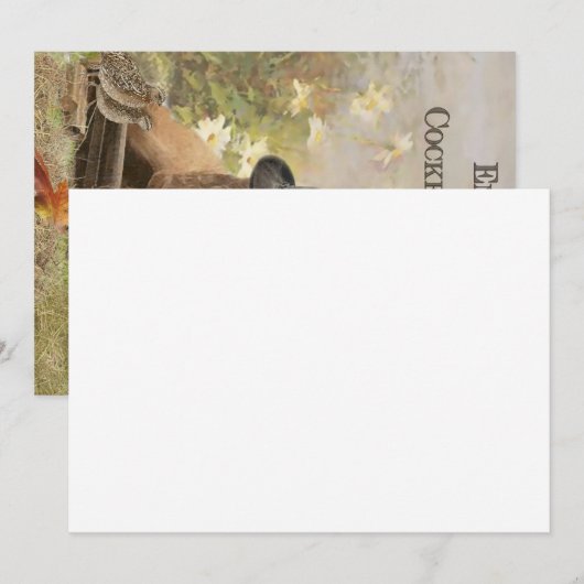 English Cocker Spanel Dankeskarte (Vorne/Hinten)