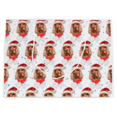 English Cocker Spanel Dog Breed Christmas Große Geschenktüte (Vorderseite)