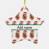 English Cocker Spanel Dog Breed Christmas Keramik Ornament (Hinten)