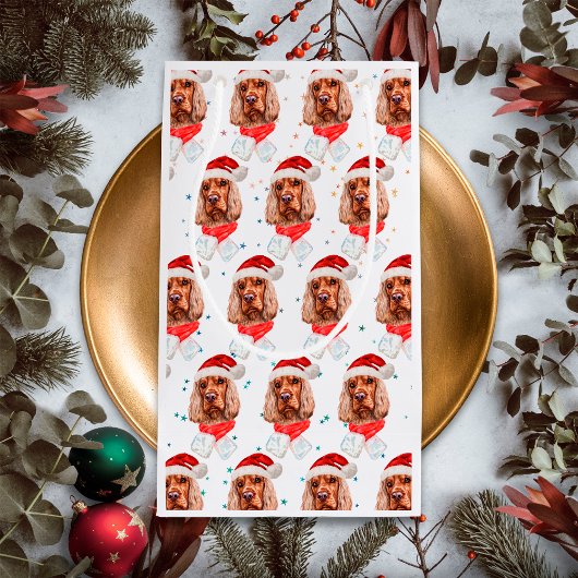 English Cocker Spanel Dog Breed Christmas Kleine Geschenktüte