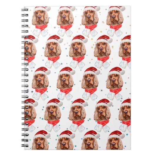English Cocker Spanel Dog Breed Christmas Notizblock (Vorderseite)