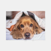 English Cocker Spanel Dog Fleecedecke (Vorderseite (Horizontal))