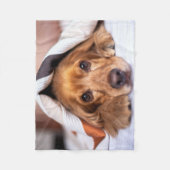 English Cocker Spanel Dog Fleecedecke (Vorderseite)