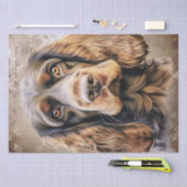 English Cocker Spanel Dog Seidenpapier (Handwerk)