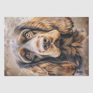 English Cocker Spanel Dog Seidenpapier