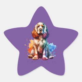 English Cocker Spanel Dog Stern-Aufkleber