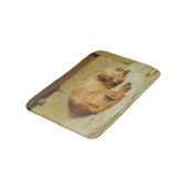 English Cocker Spanel Dog (von Briton Rivière) Badematte (Schrägansicht)