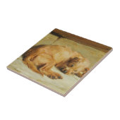 English Cocker Spanel Dog (von Briton Rivière) Fliese (Seite)