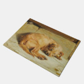 English Cocker Spanel Dog (von Briton Rivière) Fußmatte (Schrägansicht)