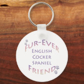 English Cocker Spanel Furever Schlüsselanhänger (Vorderseite)
