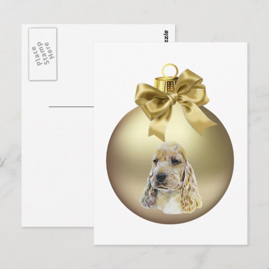 English Cocker Spanel Postkarte (Vorne/Hinten)