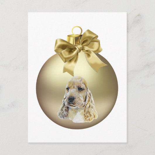 English Cocker Spanel Postkarte (Vorderseite)