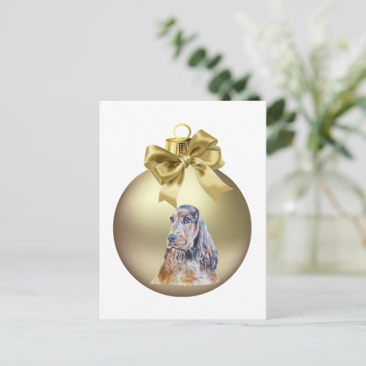 English Cocker Spanel Postkarte (Stehend Vorderseite)