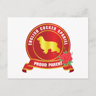 English Cocker Spanel Postkarte