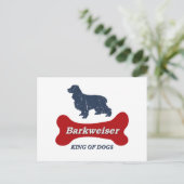 English Cocker Spanel Postkarte (Stehend Vorderseite)