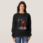 English Cocker Spanel Santa Christmas Light Winte Sweatshirt (Vorne ganz)