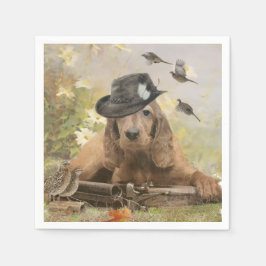English Cocker Spanel Serviette