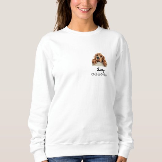 English Cocker Spanel Sweatshirt (Vorderseite)
