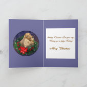 English Cocker Spanel Weihnachtsgeschenke Feiertagskarte (Innenseite)