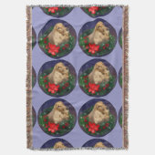 English Cocker Spaniel Christmas Decke (Vorderseite Vertikal)