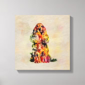 English Cocker Spaniel Dog Digital Art Leinwanddruck (Vorderseite)