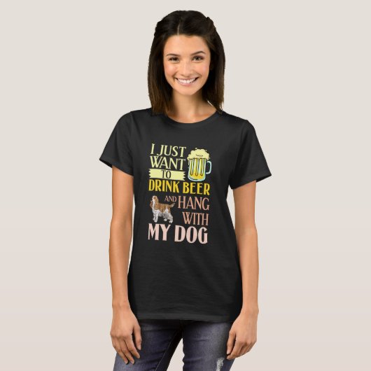 English Cocker Spaniel Hund Welpen Eigentümer T-Shirt (Vorne ganz)