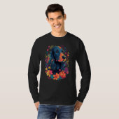 English Cocker Spaniel in the Garden Spring Flower T-Shirt (Vorne ganz)