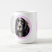 English Cocker Spaniel minimal modern Coffee Mug Kaffeetasse (Vorderseite Links)