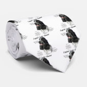 English Cocker Spaniel (parti/b&w) History Design Krawatte (Gerollt)