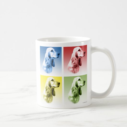 English Cocker Spaniel Pop Kaffeetasse (Rechts)