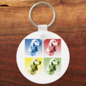 English Cocker Spaniel Pop Schlüsselanhänger (Vorderseite)