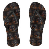 English Cocker Spaniel Pumpkins Halloween Beängsti Badesandalen (Fußbett)