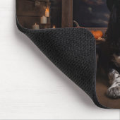 English Cocker Spaniel Pumpkins Halloween Beängsti Mousepad (Ecke)