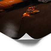 English Cocker Spaniel Pumpkins Halloween Beängsti Poster (Ecke)