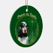 English Cocker Spaniel (roan) Peace Keramik Ornament (Rechts)