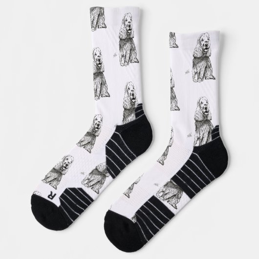 ENGLISH COCKER SPANIEL SOCKEN (Links)