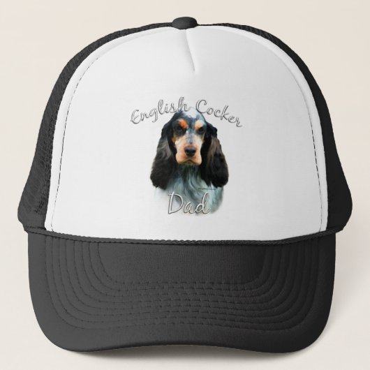English Cocker Spaniel Vater 2 Truckerkappe (Vorderseite)