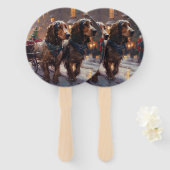 English Cocker Spaniel Weihnachtsfeiersaison Fächer (Vorne und Hinten)