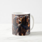 English Cocker Spaniel Weihnachtsfeiersaison Kaffeetasse (VorderseiteRechts)