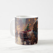 English Cocker Spaniel Weihnachtsfeiersaison Kaffeetasse (Vorderseite Links)
