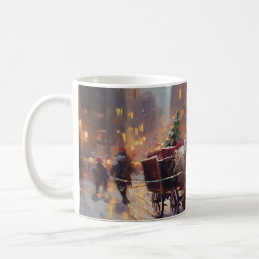 English Cocker Spaniel Weihnachtsfeiersaison Kaffeetasse (Links)