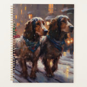 English Cocker Spaniel Weihnachtsfeiersaison Planer (Vorderseite)